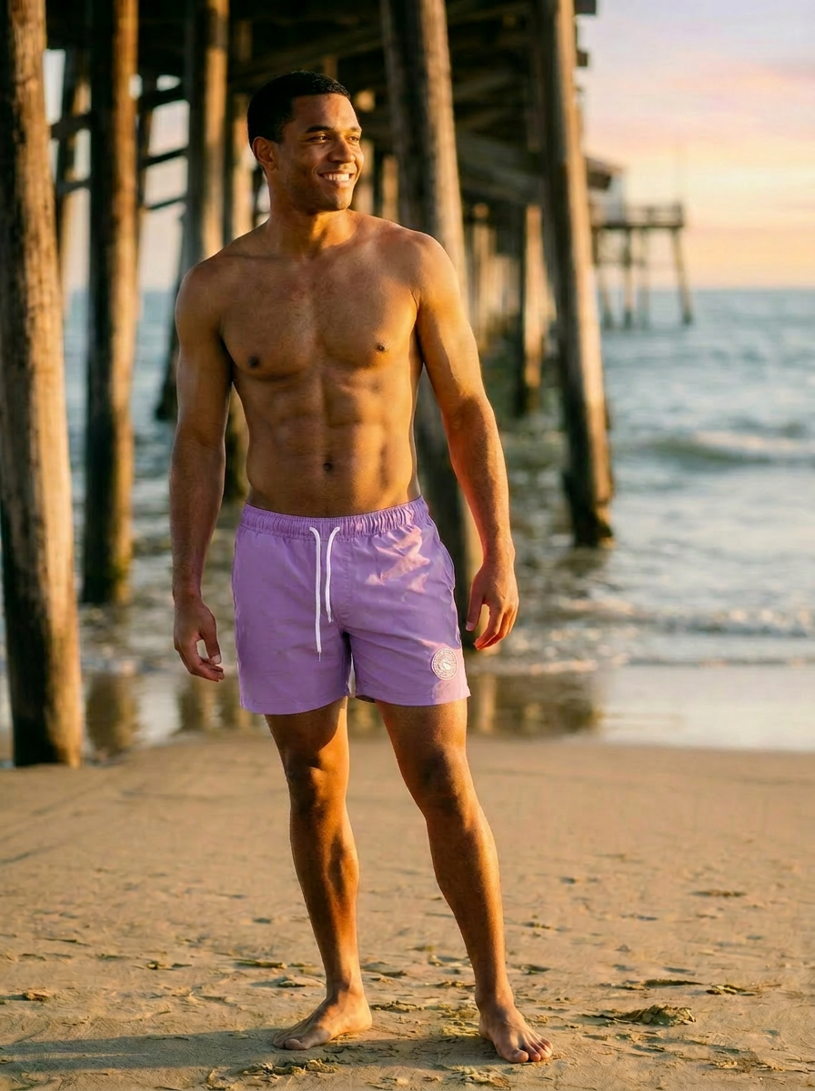 Krunkies Beach Shorts - Lavender